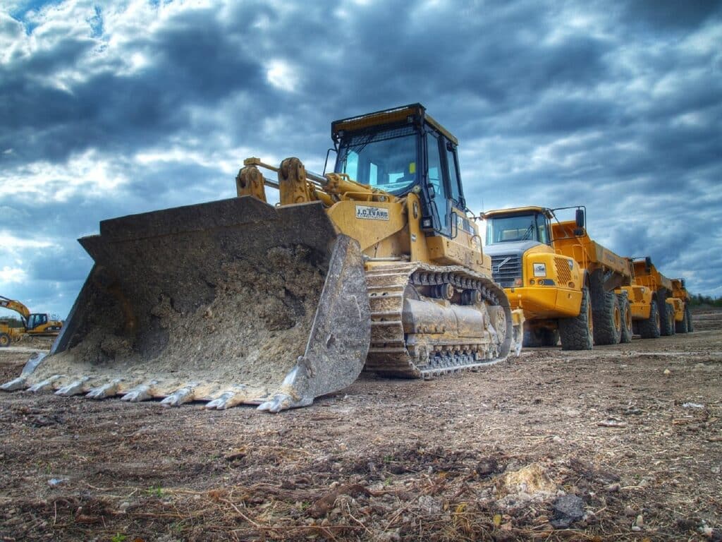 mining machinery on a mine site reflecting stress and mental load in high-responsibility work.