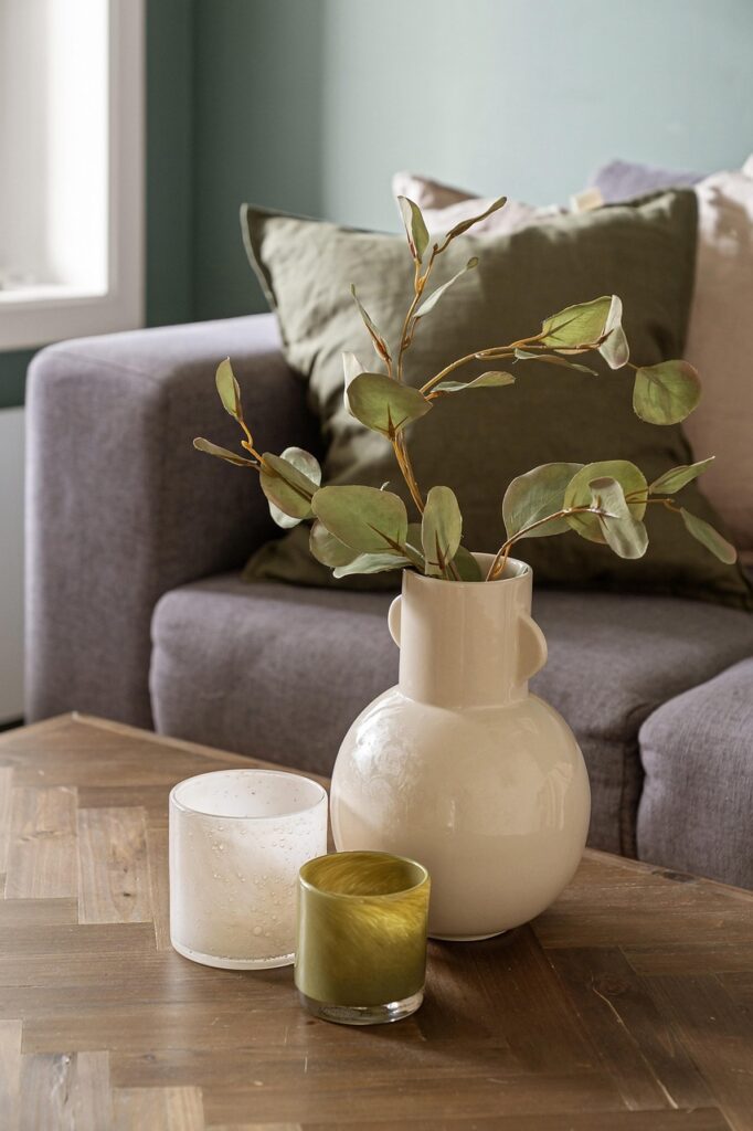 sofa, living room, interior, house, real estate, luxury, table, chair, decor, pillows, window, art, design